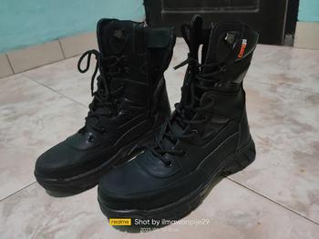 Product Review of Sepatu pdl tni polri dan security terbaru tinggi 8 inc ujung besi original caanggo militery from I**n P**e 0