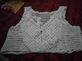 Product Review of ROMPI RAJUT KOREAN VEST RAJUT BAJU RAJUT ATASAN RAJUT MURAH meriah from I**a S**a 0