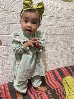 Product Review of Kaftan bayi dan anak perempuan bahan balotely 0-2tahun (Set bando) from p**4 1