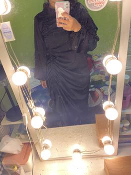 Product Review of andini dress (READY STOK) silk dress pemium velvet satin dress gaun bridesmaids dress serut silk simple kekinian maxmara dress lamaran dress kondangan dress jumbo bigsize upsize from t**_ 0