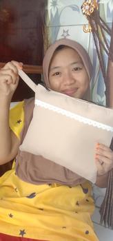Product Review of Mukena Terusan Lajuran Dewasa Katun Renda Muslim from i**_ 0