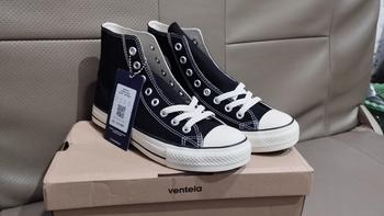 Product Review of Ventela Ethnic High Black Natural Sepatu Sneakers Pria (Siluet 70s) Canvas Shoes Casual from C**y 0
