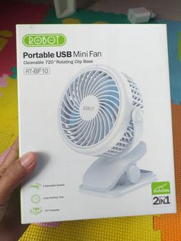 Product Review of ROBOT KIPAS ANGIN MINI Robot RT-BF10 Kipas Angin Portable USB Mini Fan SUARA NGGAK BISING!! Putih from g**n 2