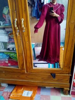 Product Review of claudy dress satin premium - gaun pesta muslimah gaun kondangan dress wanita muslimah dress kondangan lamaran terlaris Nyaman from m**6 0