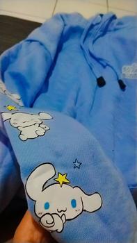 Product Review of CINNAMONROLL HOODIE JUMPER UNISEX M - XXL ( SABLON ) from A**_ 0