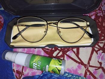 Product Review of (BELI1 GR4T1S 1)FRAME KACAMATA BESI CAT EYE QINAN SERIES Bluecromic Frame Perempuan Antiradiasi Blueray Cewek Lensa Photocromic Glasses Eyewear from ✨**✨ 1