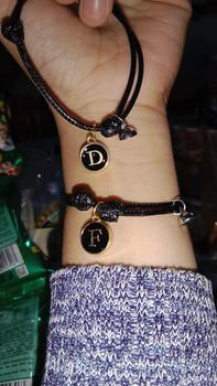 Product Review of Gelang inisial huruf epoxy hitam | gelang inisial | gelang huruf from H**a 0