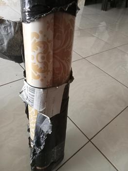 Product Review of BATIK GOLD Wallpaper Dinding Dekorasi Rumah panjang 10 meter lebar 45 cm from ** b**a S**a ❤**💝 1