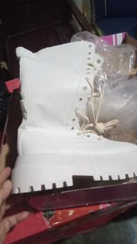 Product Review of PINKEY P052 Sepatu Boots Wanita Sepatu Martin Tinggi Sebetis Shoes from e**o 0