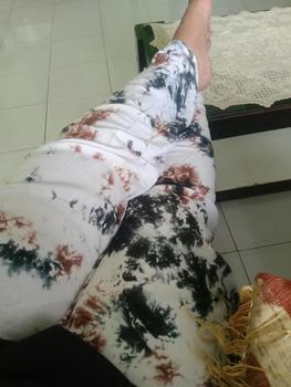 Product Review of Celana Kulot super jumbo smok putihan Cantik Karet Melar Rayon Wanita Lembut Variasi Panjang from A**8 0