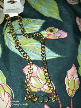 Product Review of Kalung Rantai Titan Model CD Tersedia Warna Rose Gold, Gold dan Silver Anti karat Aksesoris Elegan Titanium Asesoris Wanita from 💫**💕 0