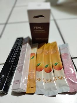 Product Review of FEALI Paket Bundle Hemat [ 3 Pcs ] Best Seller - ( Feali Multicolor 2in1 Lipstik, Feali Eyeliner Stamp 2in1, Feali Eyebrow Powder) from y**i 0