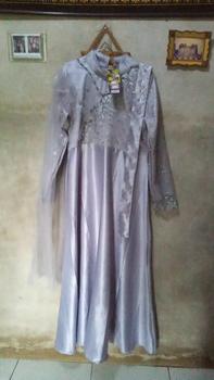 Product Review of Nikita Dress Queenbee Fashion Gamis Muslim Wanita Pesta Kondangan Bridesmaid Wisuda Brukat Tile Bordir Motif Payet Mutiara from s**0 0