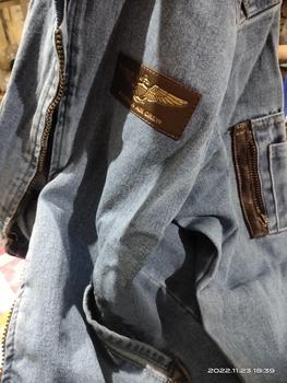 Product Review of Jaket Bomber Jeans Emblem|Jaket Bomber Denim Blitz|Jaket Denim Size M L XL dan XXL|Jaket Jeans Jumbo|Jaket Jeans XXL from R**a B**g 1