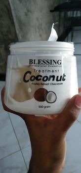 Product Review of BLESSING Hair Mask Treatment 500 Gr | Masker Rambut | Hair Care Mask | Hair Treatment with Coconut Perawatan from U**e O**s t**e 0