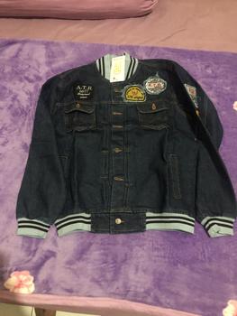 Product Review of JACKET BOMBER JEANS CAP KULIT PRIA DAN WANITA panjang motif jaket  casual  tebal cowok  distro from V**6 0