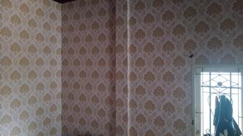 Product Review of Murah Wallpaper Sticker Dinding Putih Motif Batik Damaskus Mewah Elegan Cantik 10 m from e**o 1