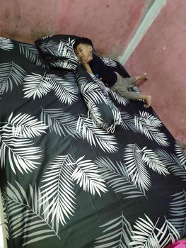 Product Review of SPREI MOTIF BLACK PALM BERKWALITAS ADEM Bantal Guling Karet Sarung Kain from D**n p**y 1