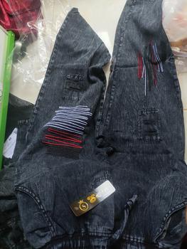 Product Review of SELLA GARIS BLACK CELANA BAGGY JEANS Bordir Kantong Karet Samping from M** O**e 0