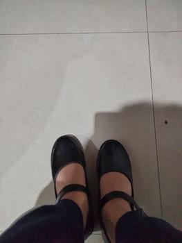 Product Review of Sepatu loafers wanita sepatu Loly MJ Hitam Putih Shoes Sandal Sendal fantofel  korea from o**g 1