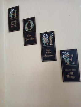 Product Review of Set Hiasan Dinding Minimalis Dapat 4 Panel Pajangan Dinding - SETHOME02 from D**y 0