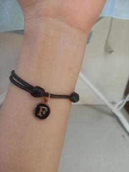 Product Review of Gelang inisial huruf epoxy hitam | gelang inisial | gelang huruf from N**🇰 0