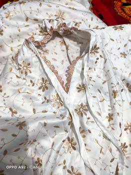 Product Review of Mukena Terusan Sutra Paris Jumbo panjang muslim Tanggung Mutiara from A**A A**6 0
