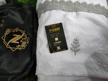 Product Review of NAFHA - Mukena Terusan Dewasa Nafha Bordir Daily Tropical Katun Mukenah Rayon Wanita Muslim Putih Traveling Panjang from A**s 0