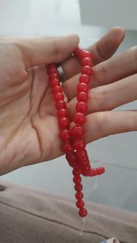 Product Review of MANIK BATU ALAM UKURAN 6MM MODEL BULAT PART 2  ISI KURLEB 62 BUTIR/BEADS BAHAN UNTUK BIKIN KALUNG GELANG DLL from M**e ** 0