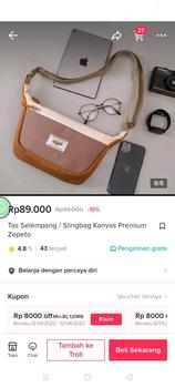 Product Review of Tas Selempang / Slingbag Kanvas Premium Zepeto Canvas from Y**d 0