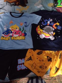 Product Review of Setelan Kaos Anak Baby Shark 07 Tahun Bahan Katun parsel from I**n 0
