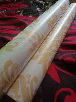 Product Review of BATIK GOLD Wallpaper Dinding Dekorasi Rumah panjang 10 meter lebar 45 cm from 🌷** 0