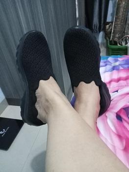 Product Review of FOKU Sepatu Slop Santai Wanita Slip On Sneakers Korea Terbaru from s**y 0