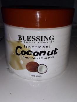 Product Review of BLESSING Hair Mask Treatment 500 Gr | Masker Rambut | Hair Care Mask | Hair Treatment with Coconut Perawatan from b**🤔 0