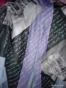 Product Review of Jilbab Segiempat Voal Motif Koran Arab Voal Premium hijab from o**p a**m 0