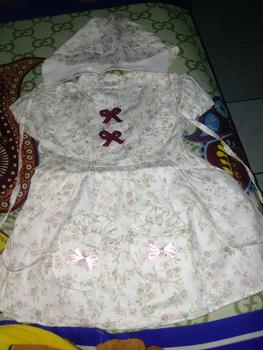 Product Review of Dress bayi 0 6 12 bulan set sepatu bandana / bonnet Setelan Baju bayi Perempuan Katun Pakaian anak Cewek from M** A**r 0