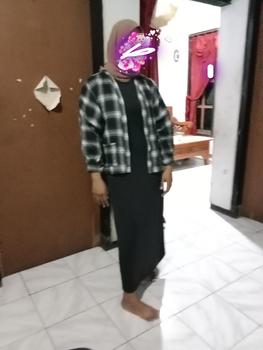 Product Review of Outer Balon Flanel Outer Ballon Grid Oversize Cardigan from 8**r 0