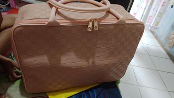 Product Review of DEVILA LUXURY NUDE PINK BOXES WATERPROOF TRAVEL BAG MEDIUM SIZE - Tas Koper Motif Kotak Mewah Murah Perempuan Mudik from n**0 0