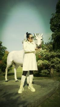 Product Review of PINKEY P052 Sepatu Boots Wanita Sepatu Martin Tinggi Sebetis Shoes from m**r 0