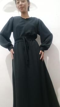Product Review of gamis allmaira/bahan crinkle airflow premium Polos Muslim Panjang from M** 0
