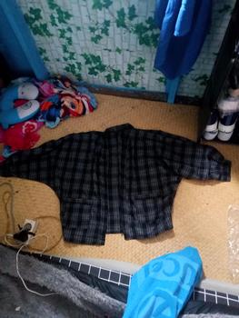 Product Review of Outer Balon Flanel Outer Ballon Grid Oversize Cardigan from f**a 0