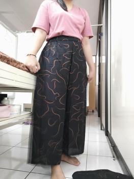 Product Review of Kulot HW Super Jumbo Murah BALI Panjang Non Dan Resleting Cacing Celana Kancing from d**a 0