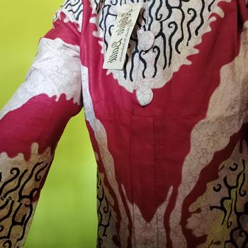 Product Review of Tunik Kancing terbaru modern dress, Pakaian muslim wanita lengan panjang tunik batik Katun Nyaman from H**6 1