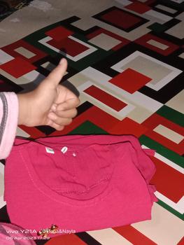 Product Review of K&K FASHION/Setelan anak kekinian/set kids korea/Livina Set kids/setelan anak viral/Setelan terbaru/crinkle Air Flow/Setelan murah meriah/Lengan Serut/setelan lucu/modis/casual/bisa COD Polos Kids Celana Fashion Pakaian from y**i 0