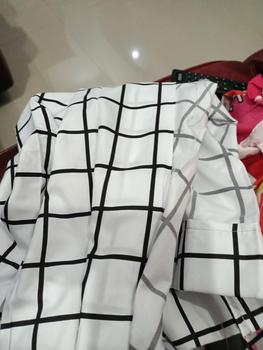 Product Review of tirai Gorden Plisket Katun Polymicro Terbaru Motif Kotak-Kotak dengan Dekorasi Menarik Dekorasi Pintu Jendela Biru minimalis murah kawat white hordeng plimickro Curtain abu aesthetic from A**h A**i 0** 0