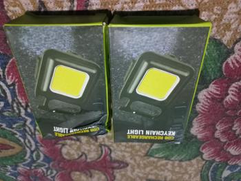 Product Review of Mini COB keychain light rechargeable lampu LED cas mini lampu led gantungan kunci lampu camping emergency from ✨**️ 0