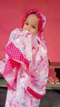 Product Review of MUKENA ANAK KARAKTER MUKENA ANAK MURAH 2-9TH Bunga Polka Dot Putih Muslim from 🆂**🅷 2