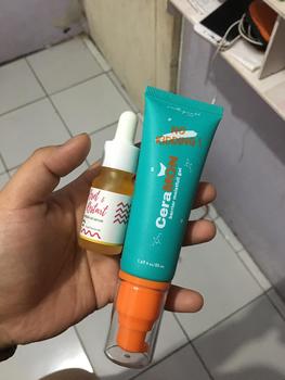 Product Review of PRETTYWELL GLOWING KIT [CERAMON 50ML + OIL SERUM] from d** 0