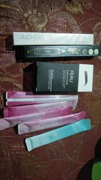Product Review of FEALI Paket Bundle Hemat [ 3 Pcs ] Best Seller - ( Feali Multicolor 2in1 Lipstik, Feali Eyeliner Stamp 2in1, Feali Eyebrow Powder) from J**i A**a 0