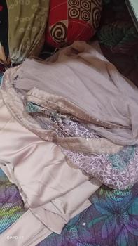 Product Review of Ghalya Dress Versi 2 Satin Silk Lapis Tile mix brokat Payet || RONAACHRISS from M**a A** 0